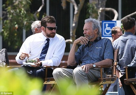 Bradley Cooper con il grandissimo Clint Eastwood