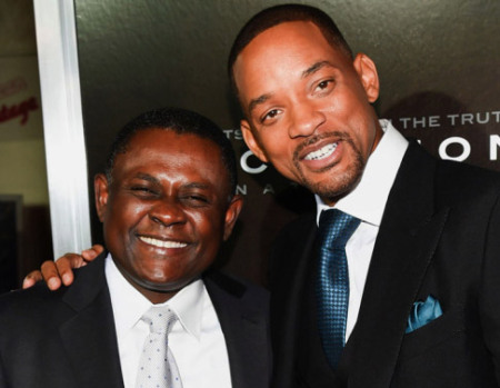 Dr Bennet Omalu and Will Smith