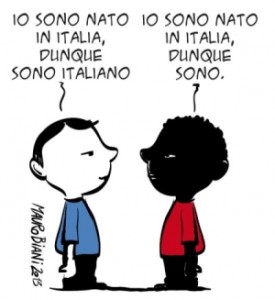 Io sono nato in Italia dunque sono