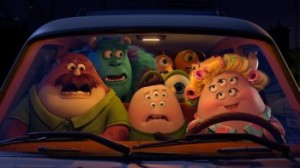 Monsters University_all the team in the car