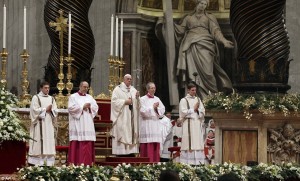 Pope Francis in St Peter's Basilica