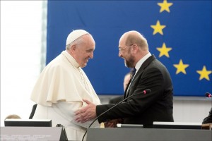 Pope Francis at the European Parliament