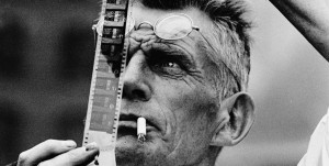 Samuel Beckett-with-film-strip-copy