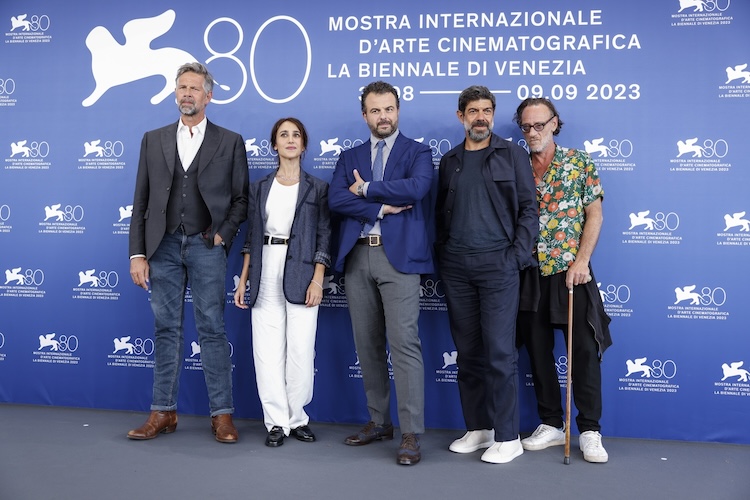 Il cast di Comandante a Venezia 80